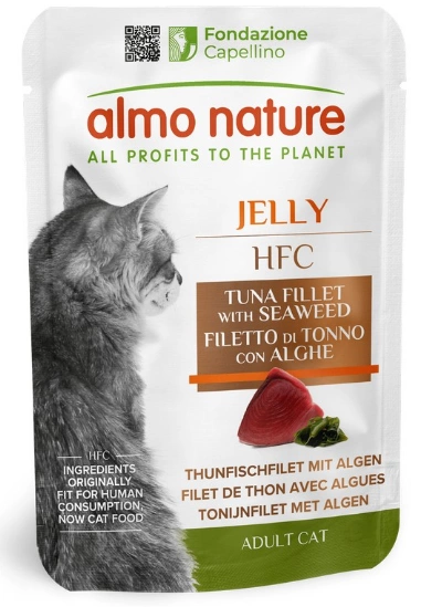 Пауч Almo Nature HFC Cat Jelly с филе тунца и водорослями
