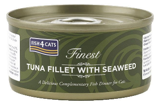 Натуральный влажный корм для кошек Fish4Cats Finest Филе тунца с морскими водорослями
