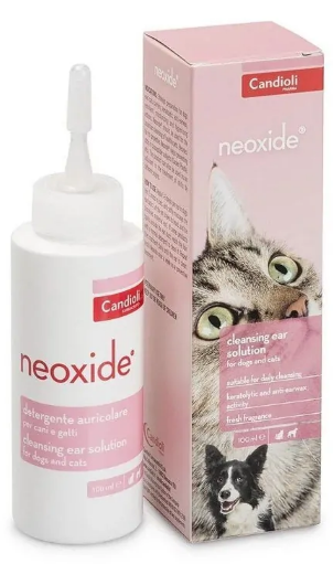 Лосьон Candioli NEOXIDE для чистки ушей у собак и кошек