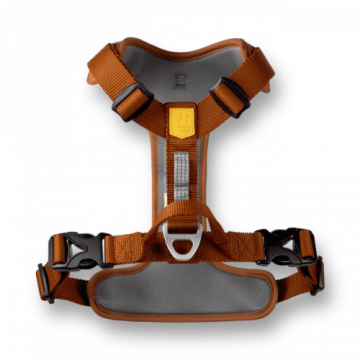 Шлея Woolly Wolf Roam Harness Terracotta Ripple для собак смягченная