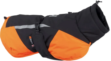 Зимова куртка для собак Glacier wool jacket 3.0 Non-stop dogwear Чорний/Помаранчевий