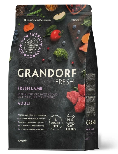 Grandorf FRESH LAMB & SWEET POTATO ADULT CAT - Сухой корм для взрослых кошек ягненка с бататом