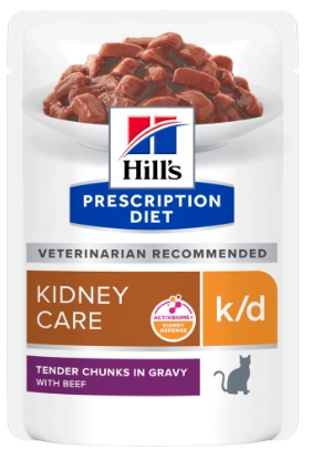 Hill's PD Feline K/D Beef Вологий корм для котів, підтримка функції нирок, з яловичиною
