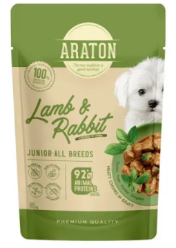 ARATON Junior with Lamb and Rabbit Влажный корм для юниоров с ягненком и кроликом