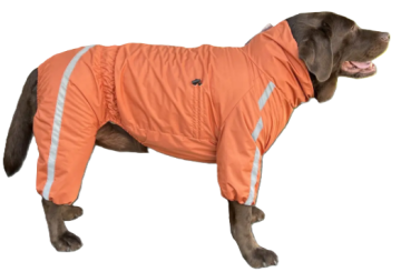 Дождевик DogsBomba Спорт на флисе оранжевый