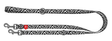 Повідець-перестібка для собак WAUDOG Nylon, малюнок "Зебра"
