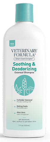 Шампунь Veterinary Formula SCC Soothing & Deodorizing Oatmeal Shampoo ВЕТЕРИНАРНАЯ ФОРМУЛА, Успокоительный и дезодорирующий для собак и кошек