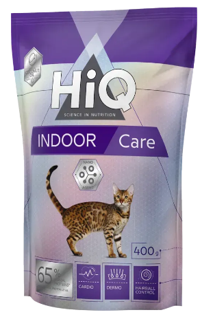 Сухой корм HiQ Indoor care для взрослых кошек проживающих в доме 