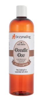 Шампунь Dezynadog Doodle Doo распутывает обезжиривающий и кондиционирующий шерсть для пород с каракулевой шерстью, делает пушистой блестящей и легкой в ​​укладке. 