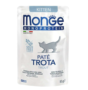 Паштет для кошек Monge Cat Monoprotein Kitten форель