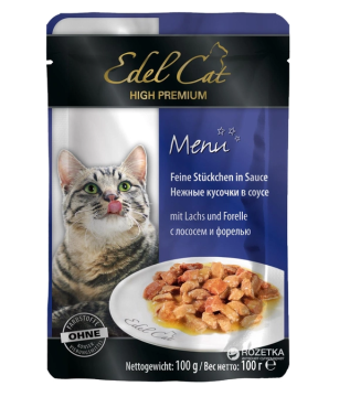 Edel Cat Salmon and trout in sauce