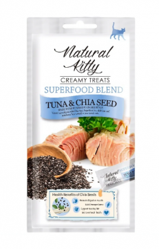 Natural Kitty Creamy Treats зі смаком тунця та насіння чіа