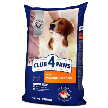 Сухий корм для собак середніх порід Club 4 Paws Premium 14 кг (курка) Club 4 Paws