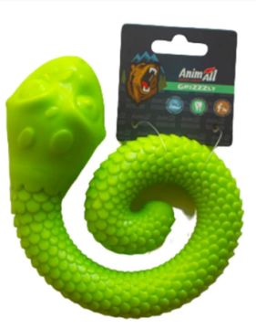 AnimAll GrizZzly Іграшка змійка, зелена